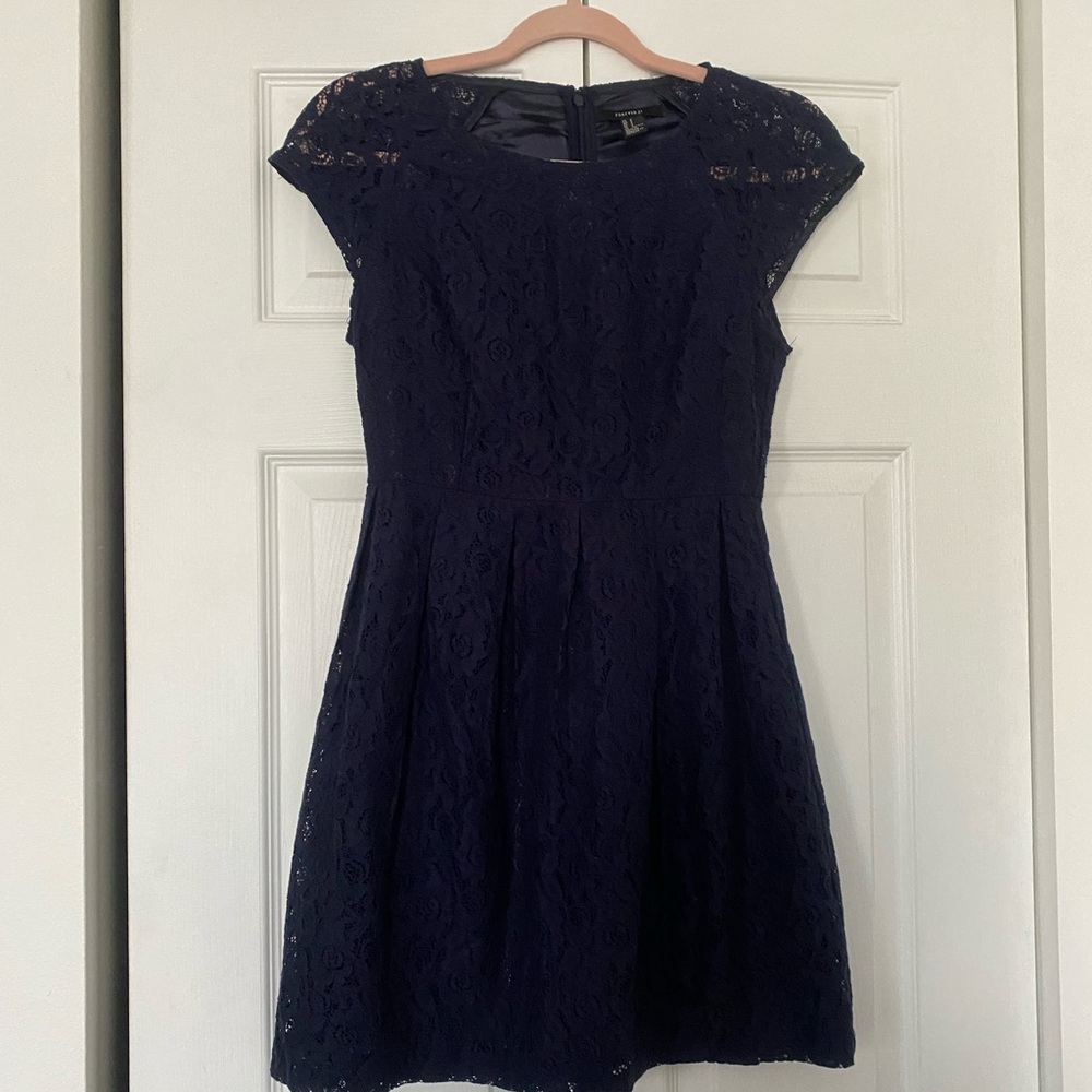 Forever 21 Navy Lace Dress